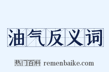 油气反义词是什么意思的图片